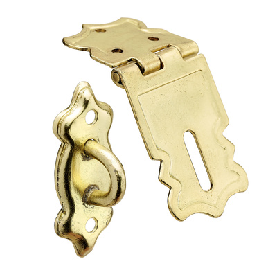 Schatullenüberfalle, 20 x 47 x 20 mm, Stahl, vermessingt